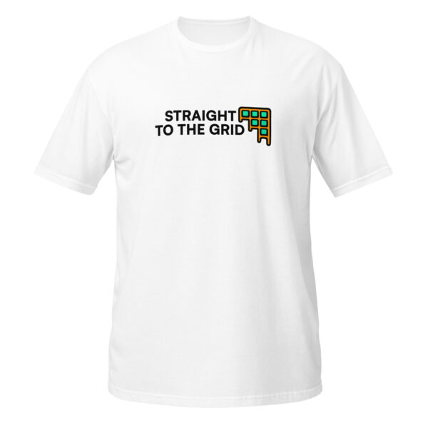 unisex-basic-softstyle-t-shirt-white-front-69f01e285e86f.jpg STRAIGHT TO THE GRID Simple Tee
