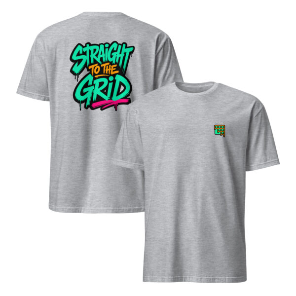 unisex-basic-softstyle-t-shirt-sport-grey-front-and-back-6a023bd1b211b.jpg STRAIGHT TO THE GRID graphic Tee (Back)