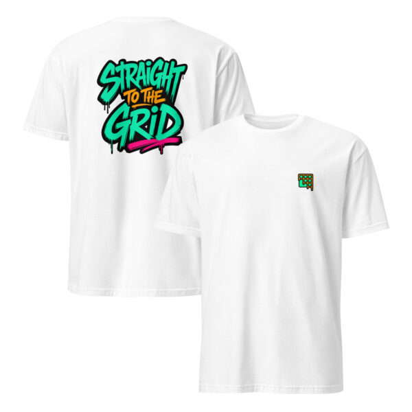 unisex-basic-softstyle-t-shirt-white-front-and-back-6a023bd1b2243.jpg STRAIGHT TO THE GRID graphic Tee (Back)
